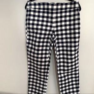 Ann Taylor Women’s Sz 4 Gingham Comfort Capri Pants Excellent Condition